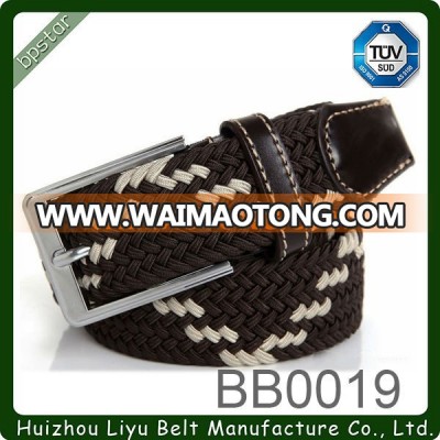 Men's Elastic Braided Stretch Belt Golf Stretch Webbing Belt Customzing OME Wholesale